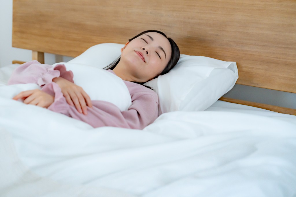 就寝時に装着